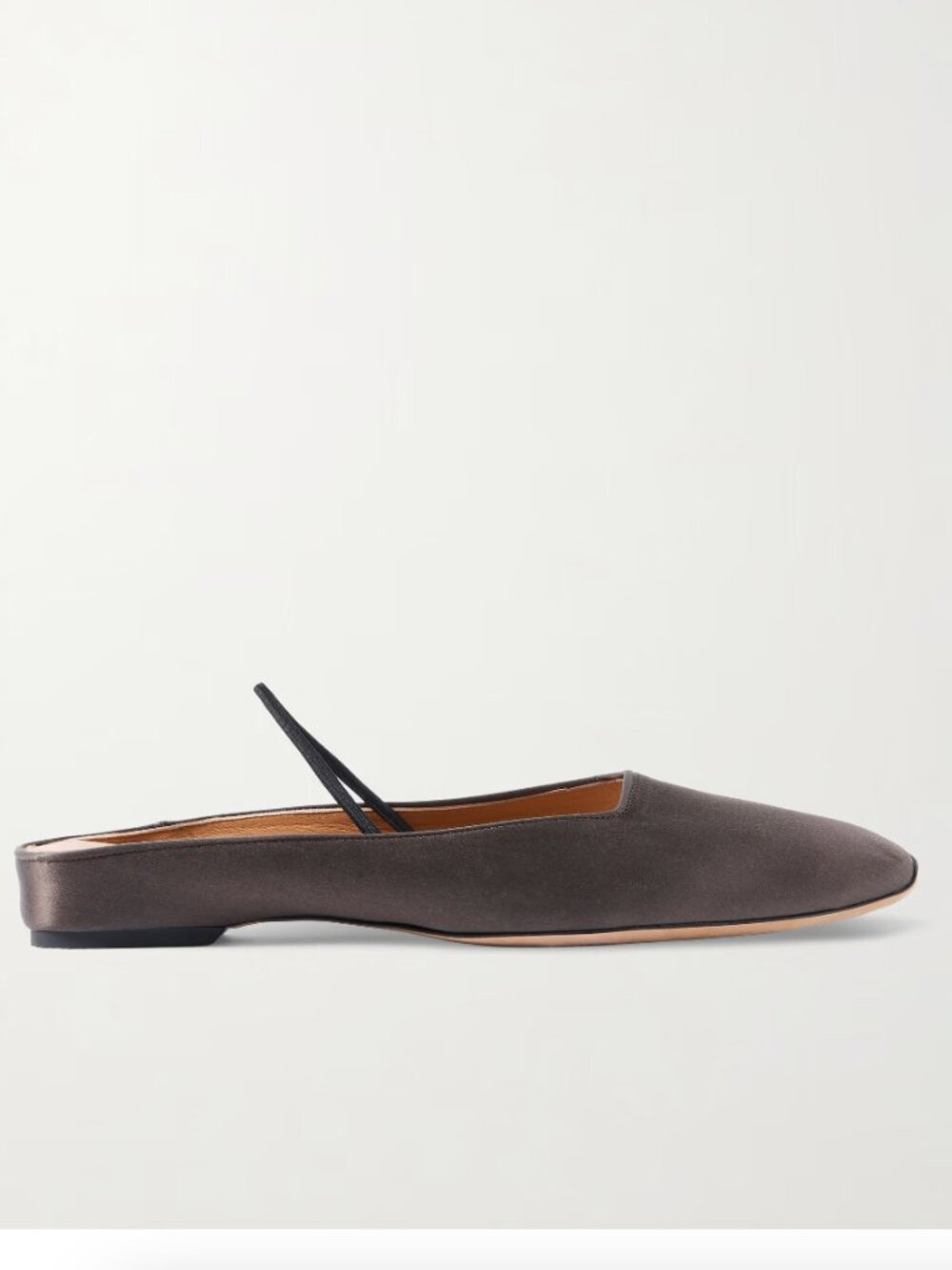 Calvin Klein Collection Kate satin slingback flats, Size 39 in Light Brown